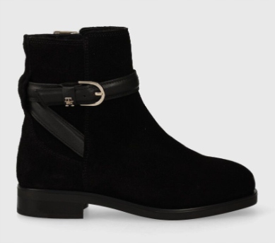 Tommy Hilfiger kotníkové boty černé Elevated Essent Boot Thermo Sde vel. 36