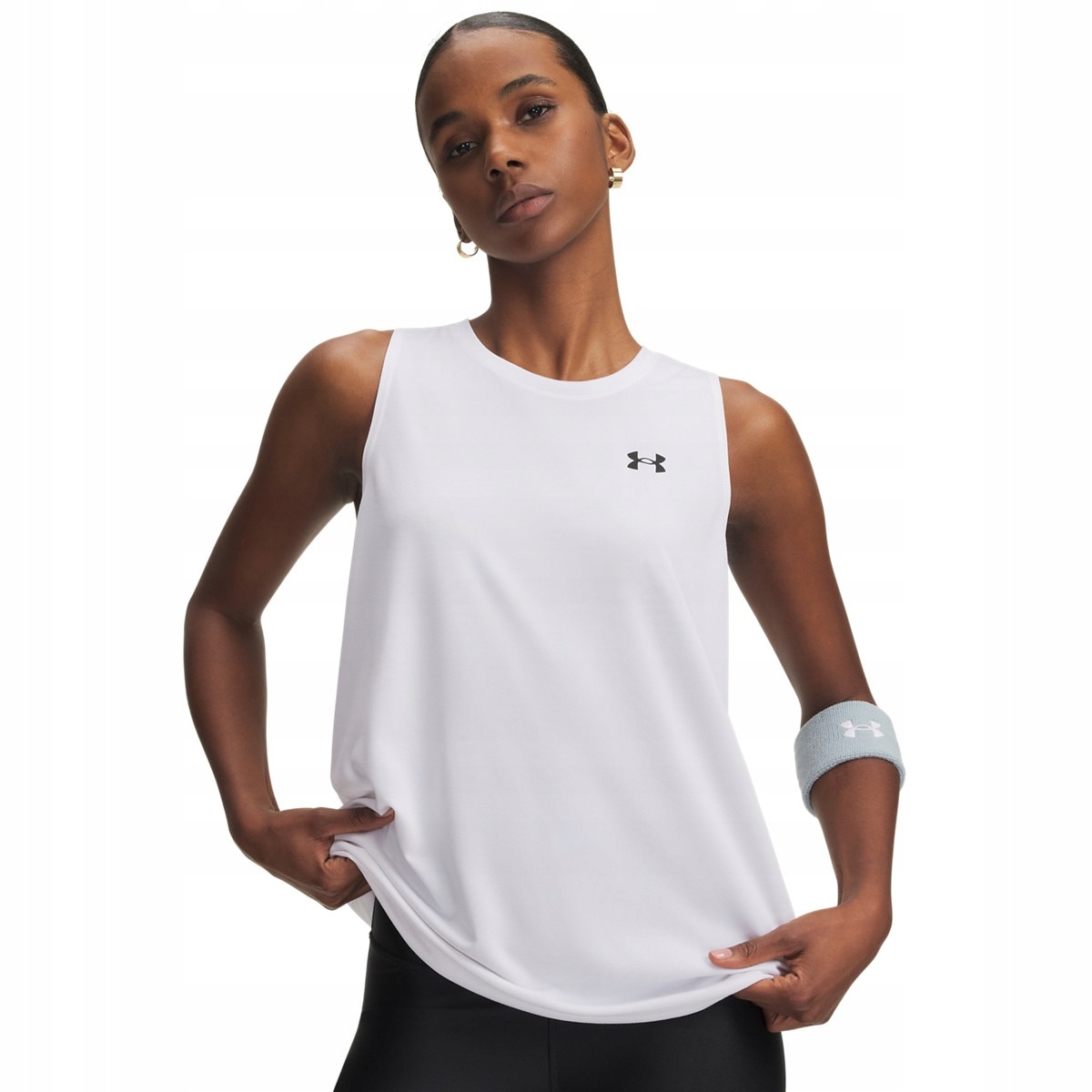 Damski top treningowy Under Armour Tech Tank Solid Biały S