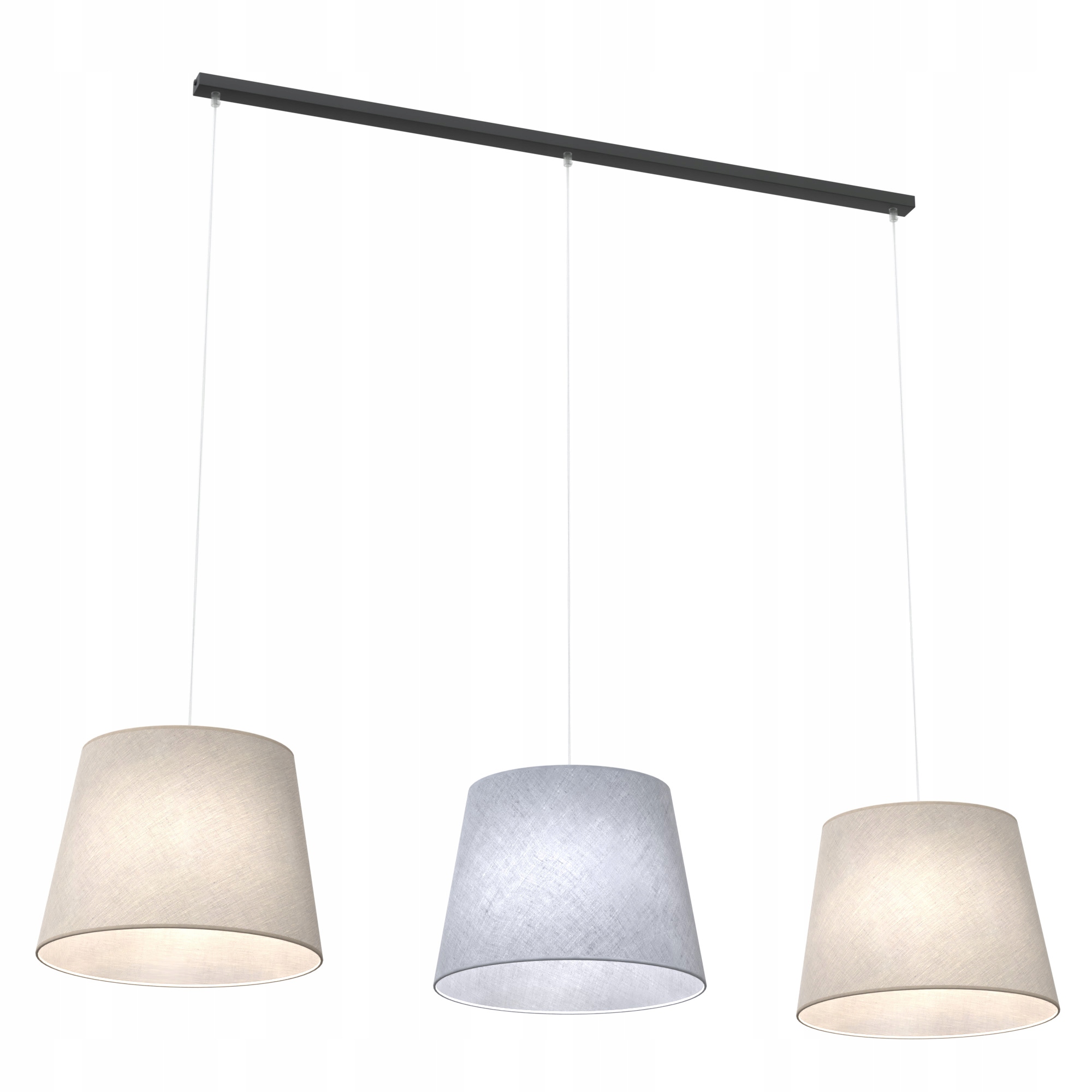 Závěsná lampa Epoca 3 MIX klasická, stínidla, černá, šedá, béžová