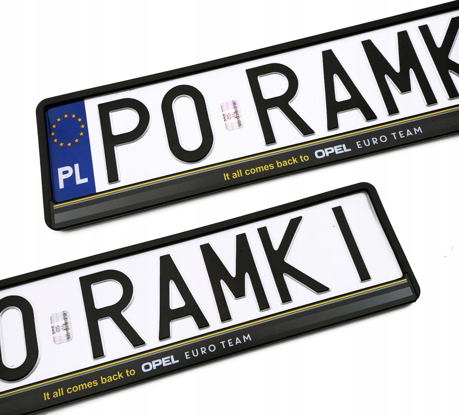 Opel Corsa Astra Insignia Zafira Meriva ramki pod tablice rejestracyjne