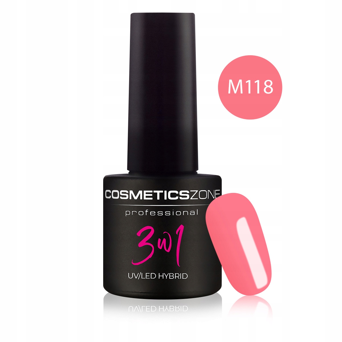 COSMETICS ZONE LAKIER HYBRYDOWY 3IN1 3W1 8ML M118 EAN (GTIN) 5903876987183