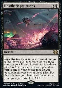 Hostile Negotiations - draw @@@@@