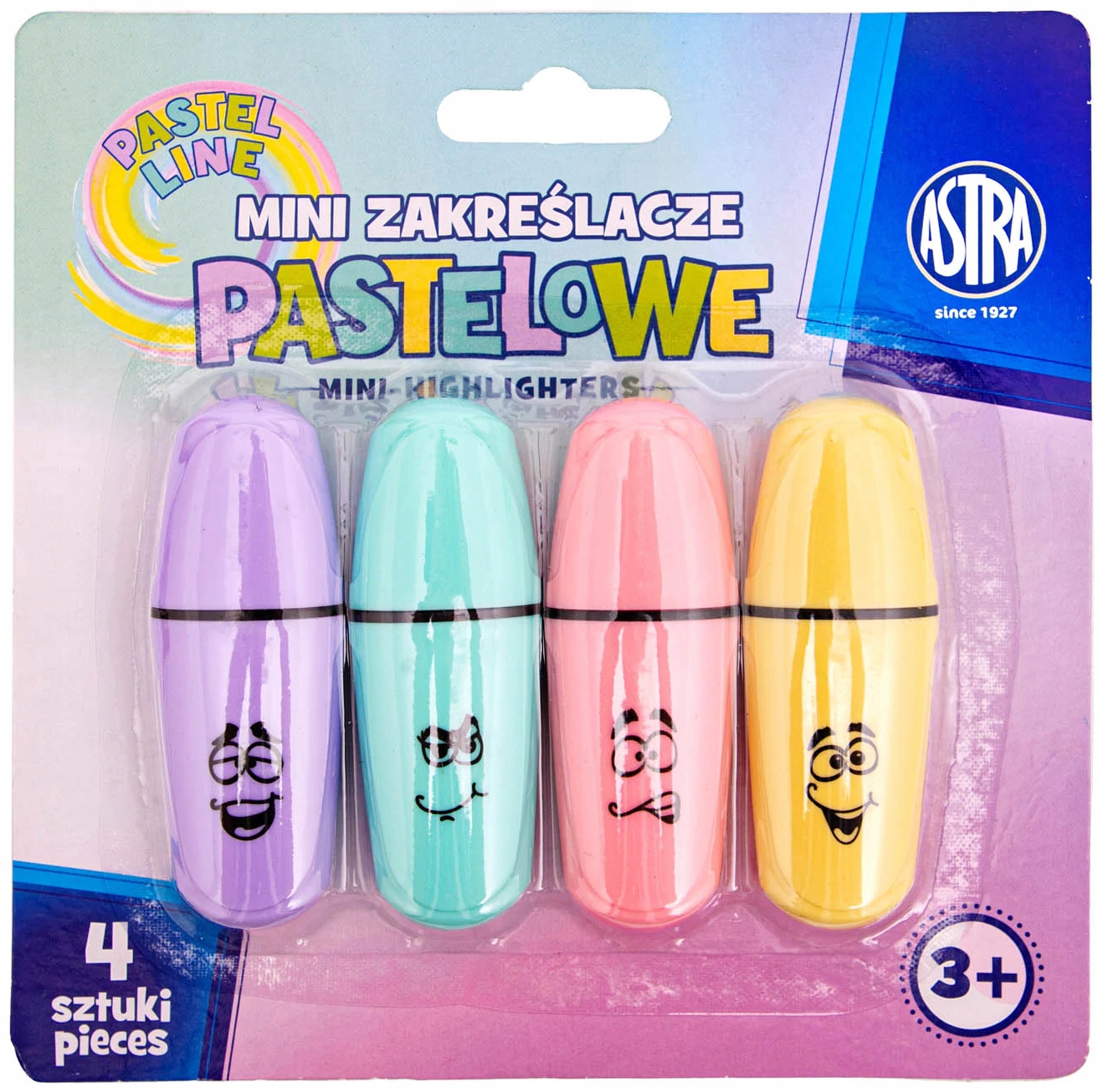 

Astra Mini Zakreślacze Pastelowe Zestaw 4 sztuki