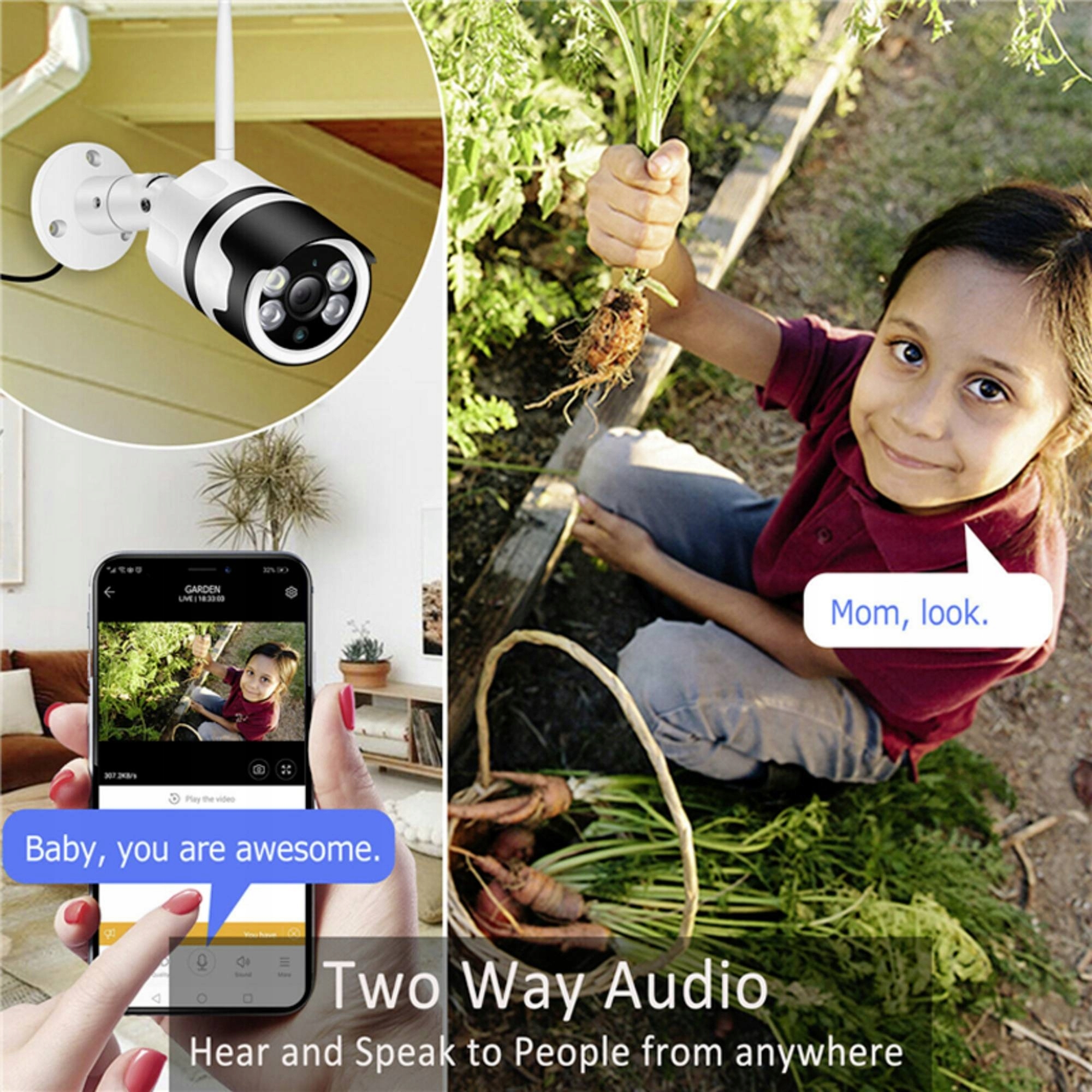 Zewnętrzna Wi-Fi Kamera IP Denver IOC-232 2Mpx Model IOC-232