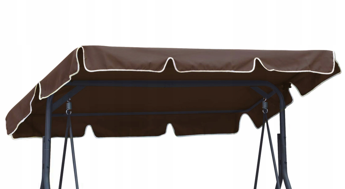 Daszek Dach na Huśtawkę Ławkę Ogrodową 200x120 Brązowy