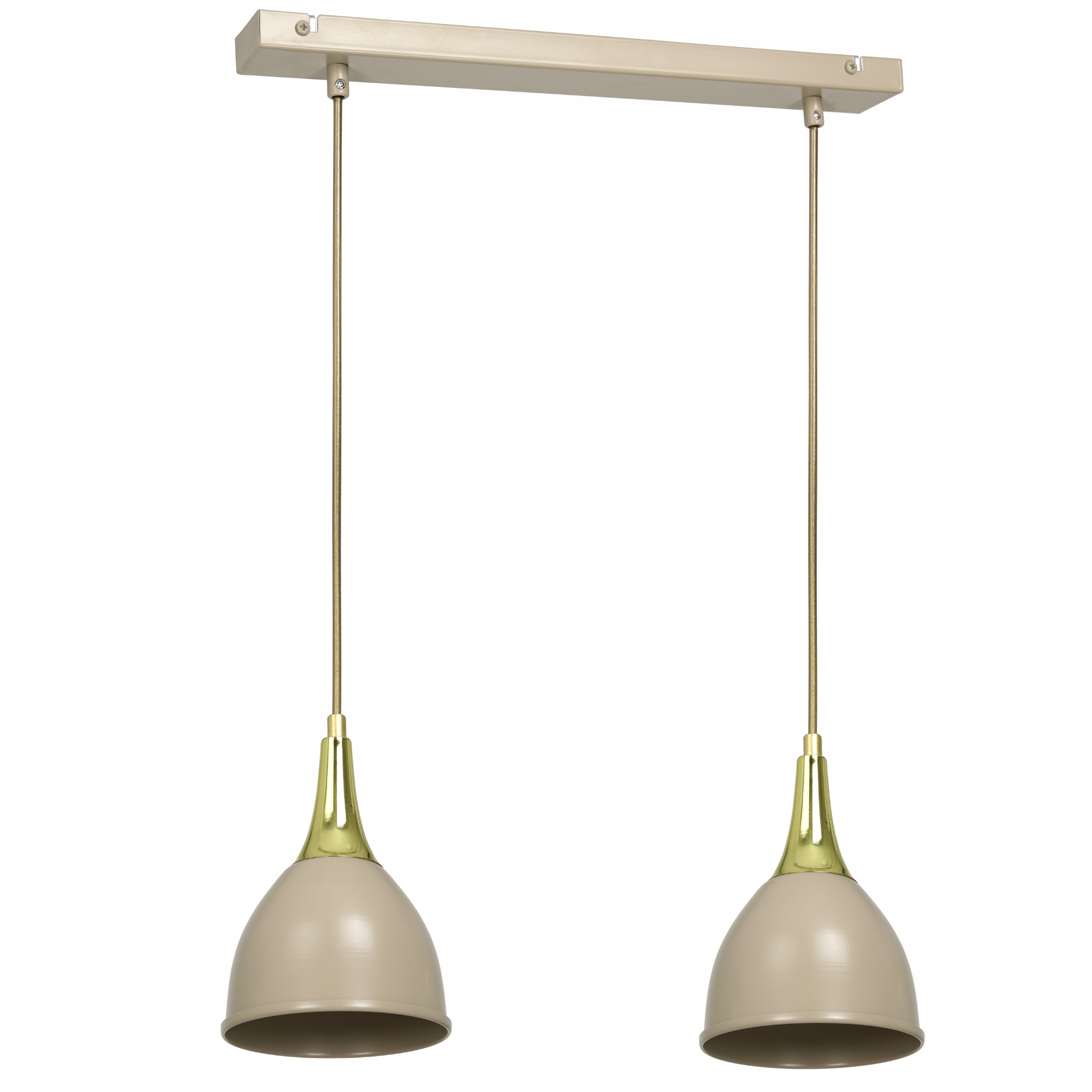 Závěsné Stropní Svítidlo Kov 2-BOD E27 Loft Kašmír Zlatý Nad Ostrovem Polsko