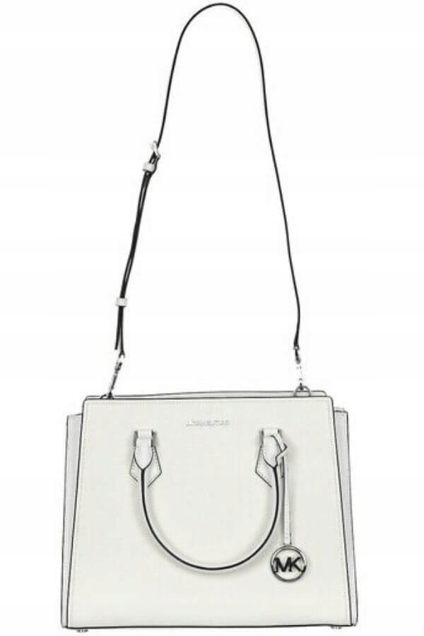 MICHAEL KORS TOREBKA HOPE LARGE OPTIC WHITE Kolor biały