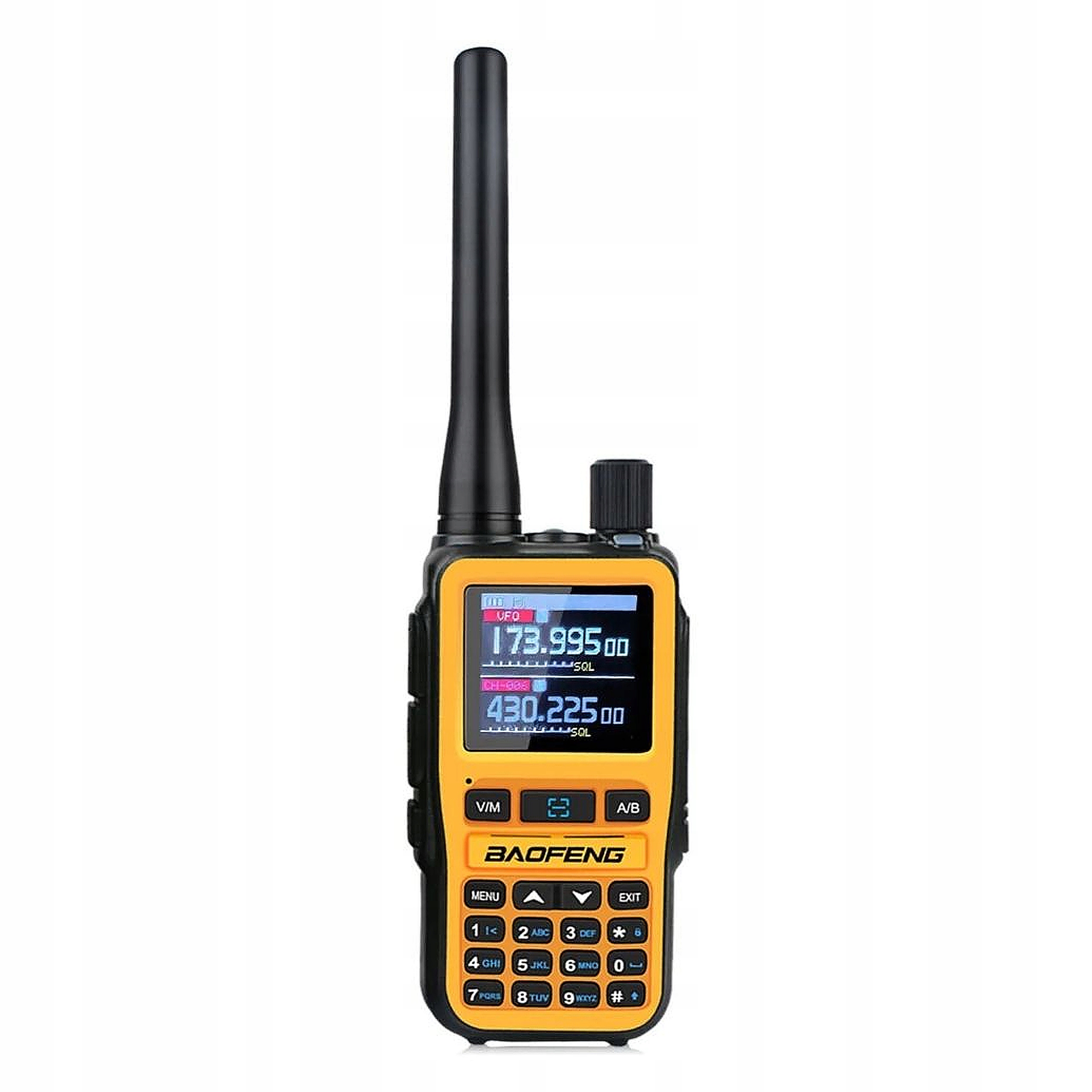 Baofeng UV-5R mini żółty krótkofalówka 5W dualband 999 kanałów