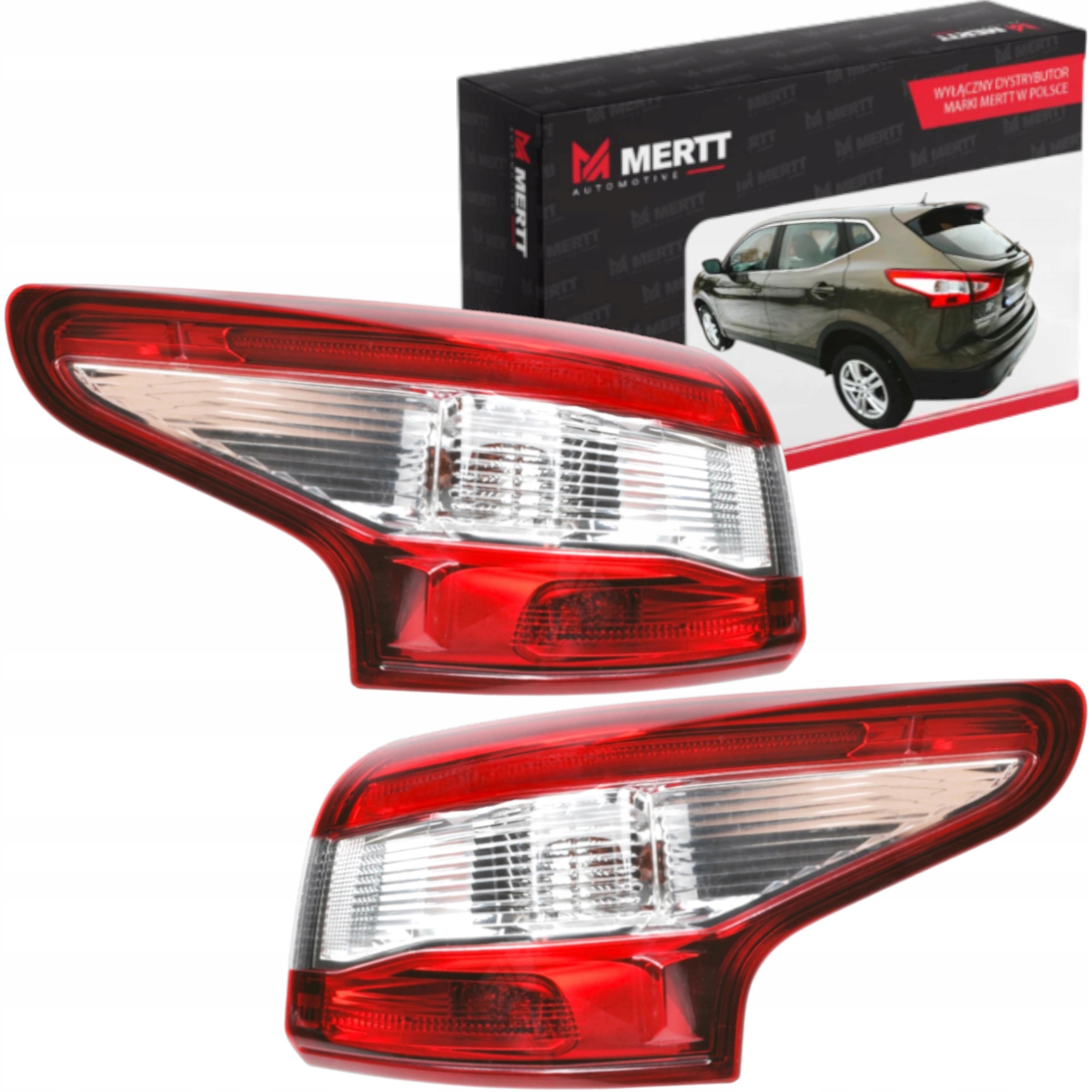 Zadní Vnější Led Světla Levá Pravá Nissan Qashqai J11 2014- Komplet