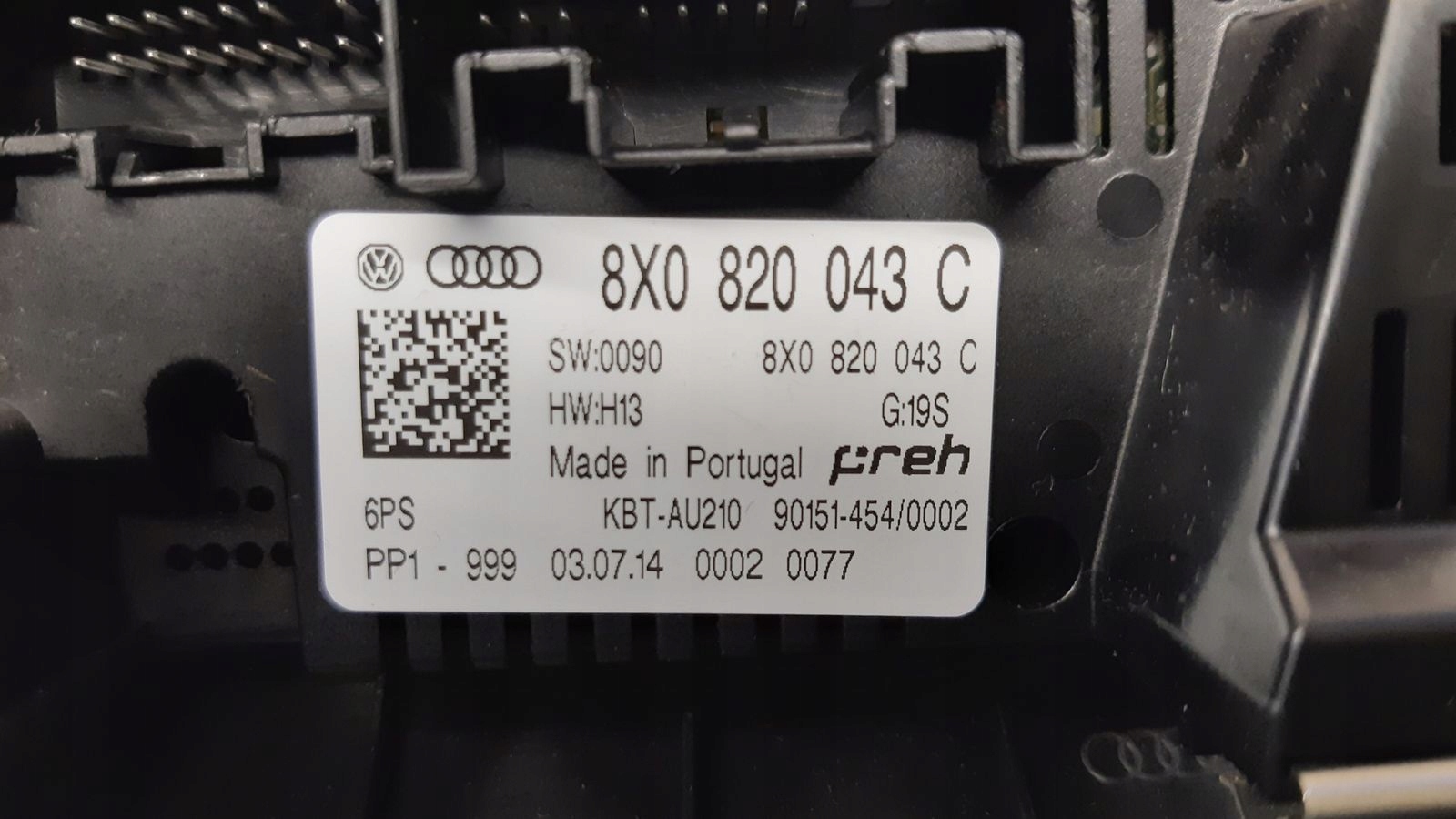 Panel klími klimatizaci Audi A1 8X 1,2 TSI