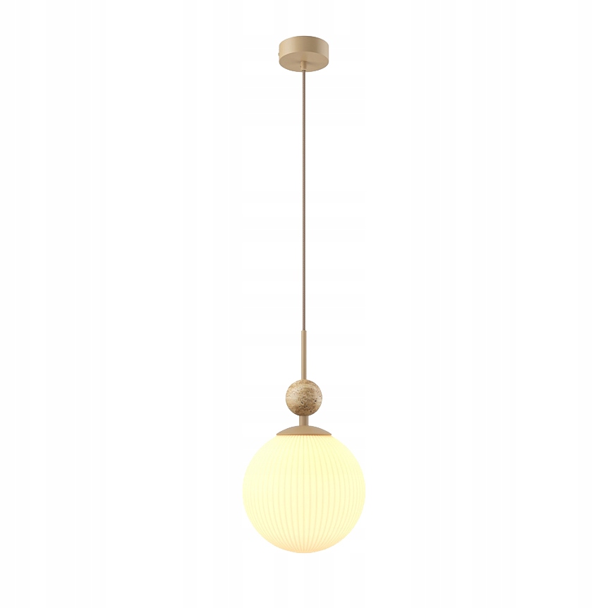 Závěsná Lampa Maytoni Tavo na žárovku E27 10W Béžová Kámen do obývacího pokoje