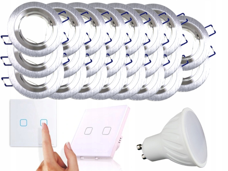 Sada Led stropních světel 23x Vypínač Žárovky