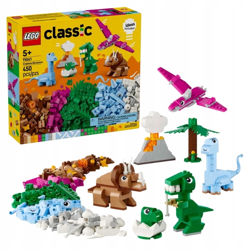 Lego Classic Kreativní Sada Dinosauři Stavebnice 450 Dílků 5+ 11041
