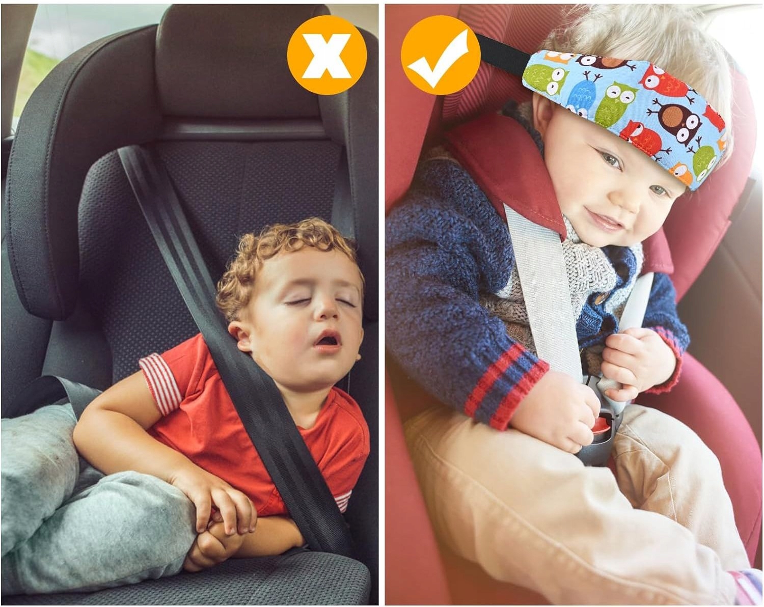 OPASKA PODTRZYMUJĄCA GŁOWĘ PAS DO FOTELIKA Kolor odcienie szarości i srebra