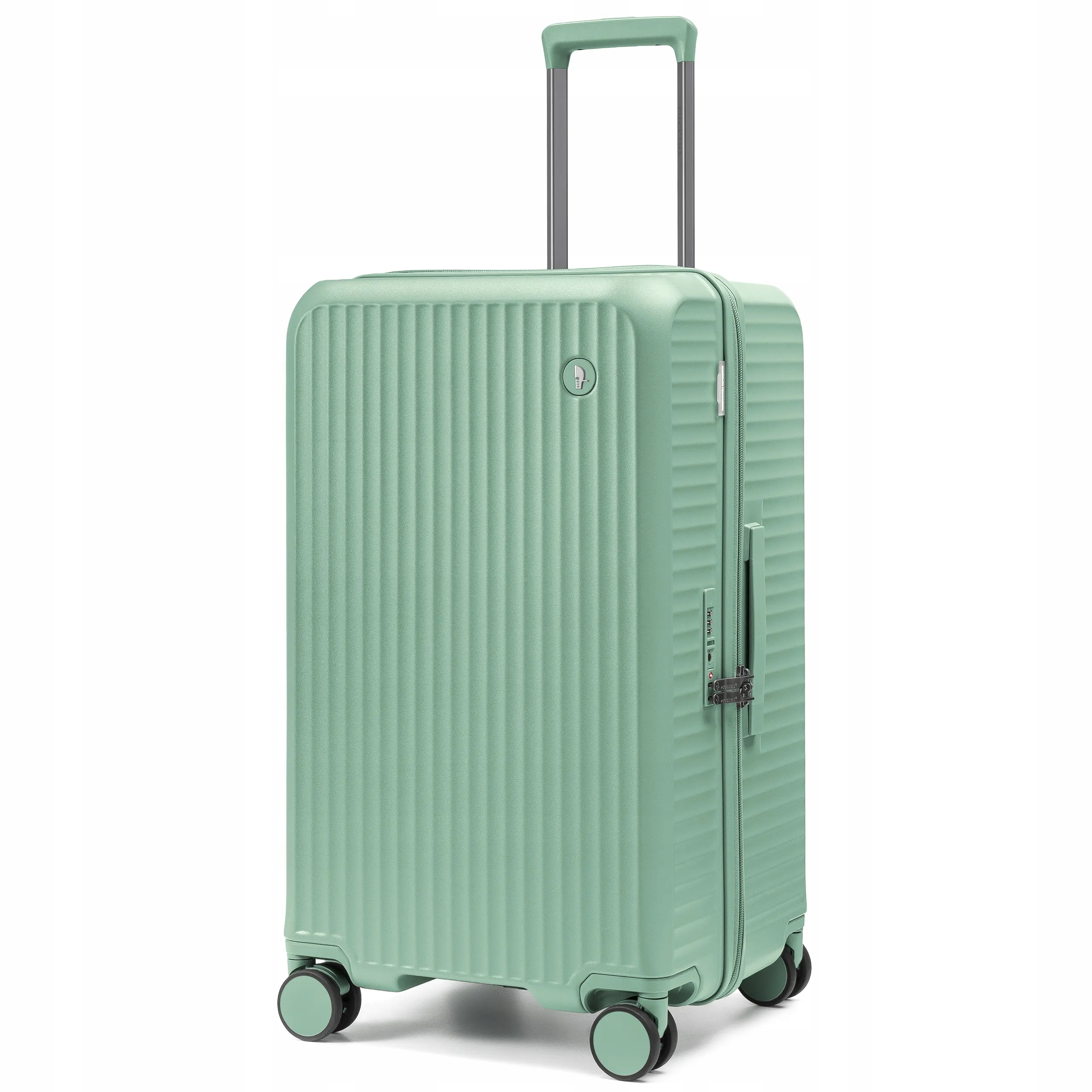 Walizka Średnia Podróżna Trunk Poliwęglan Twarda 4 Kółka Zielona PC036TB-5C