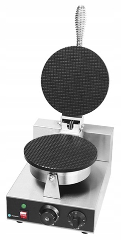 Profesionální vaflovač na ledové rožky 20CM 50°C-300°C 1,2kW HKN-GES4M