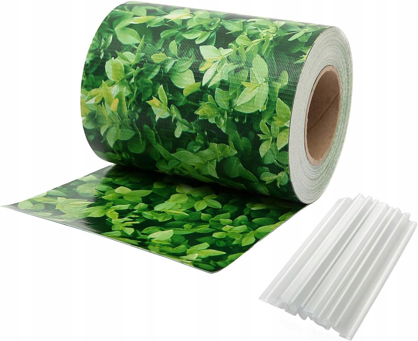 Taśma ogrodzeniowa maskująca Pvc 19cm 35m osłona ogrodzenia Uv bukszpan