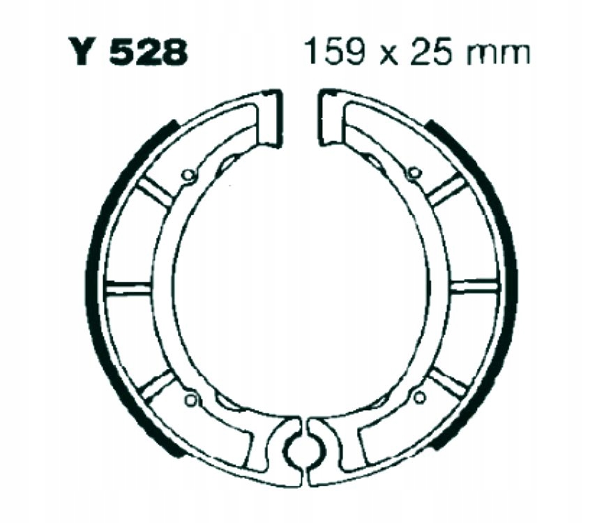 Brzdová Doštička Yamaha Dt 250 400 Sr Xt 500 Yfm Yz 465