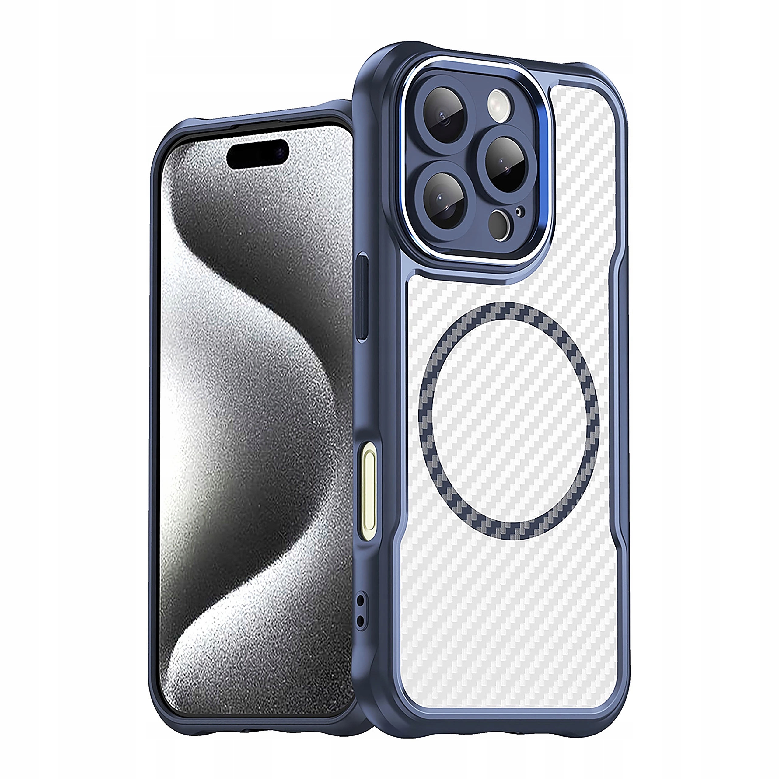 Etui silikonowe Leading Series MagSafe do iPhone 16 Pro Max niebieskie