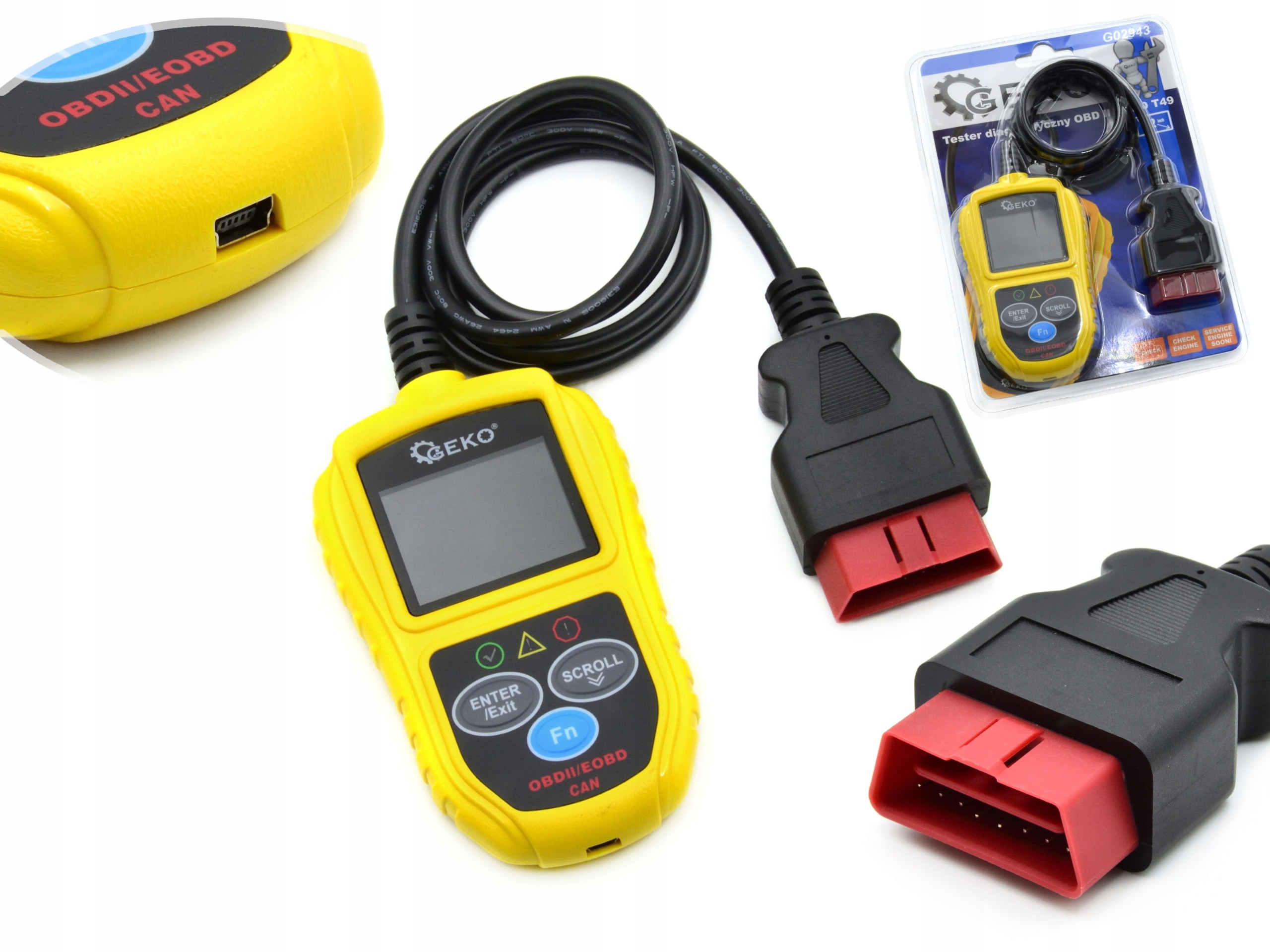 Tester diagnostyczny OBD II/EOBD T49