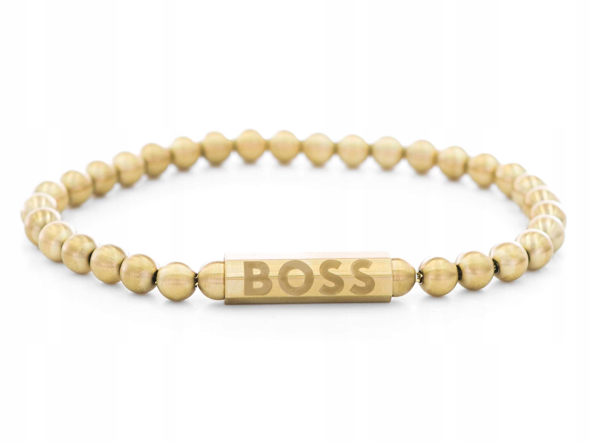 Pánský Náramek Hugo Boss 1580666 M Ocel Staré Zlato Casual