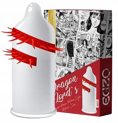 

Prezerwatywa z wypustkami kolce Egzo Dragon Lord's
