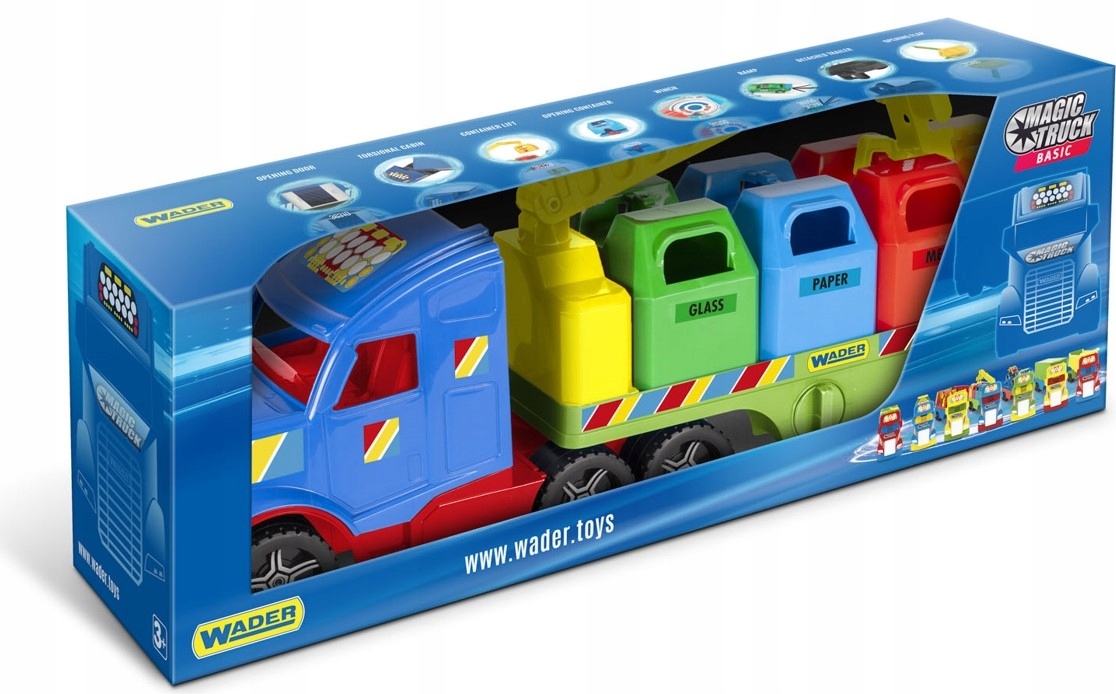 Magic Truck Basic śmieciarka Wader 36321 Rodzaj pojazdu Ciężarówki