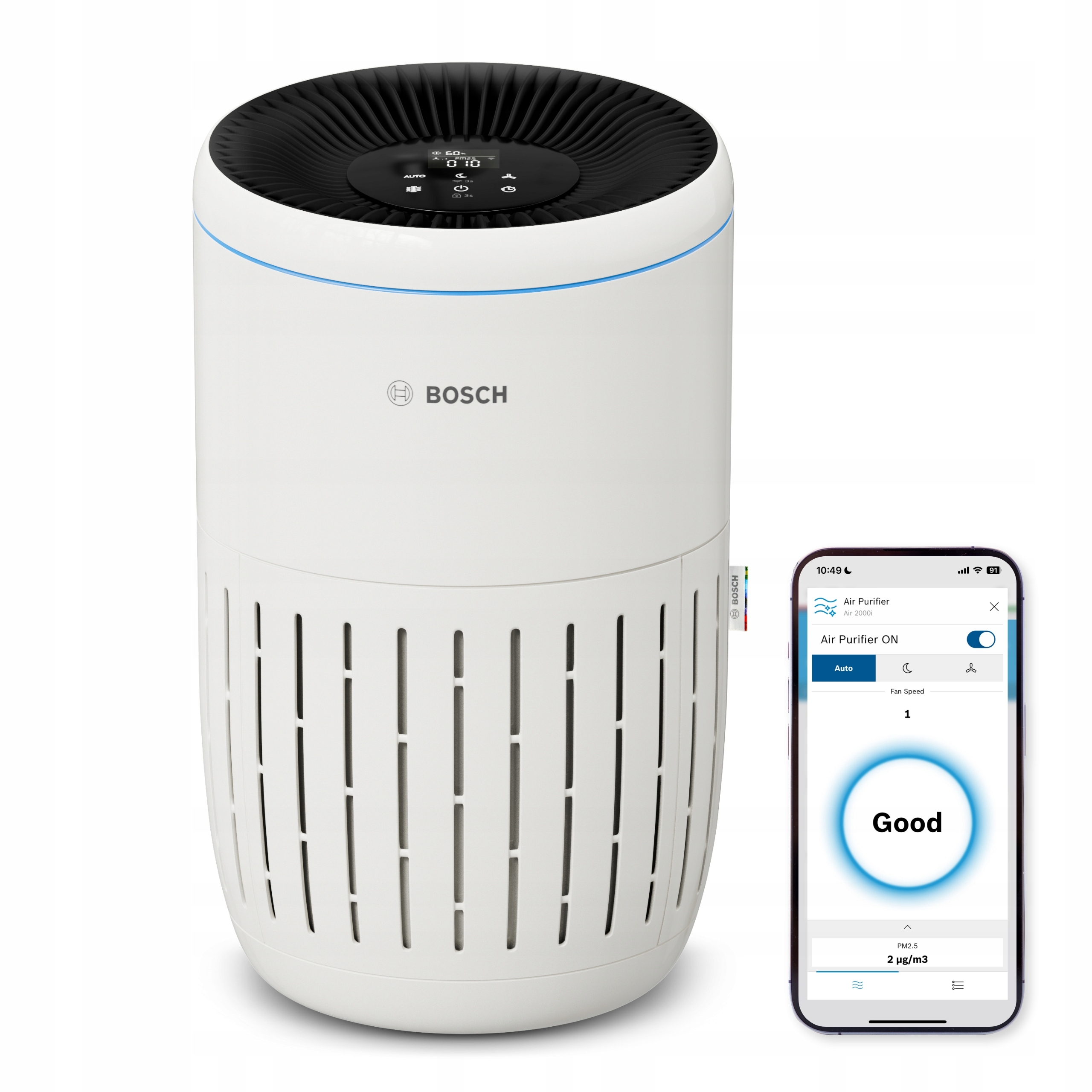 Bosch Air 2000i Kompaktný Čistička Vzduchu s Wi-Fi