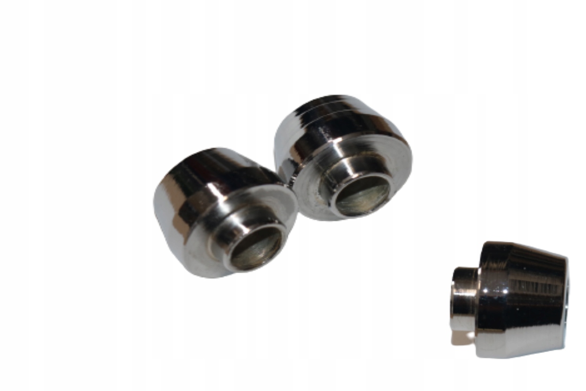 TULEJKI 2 szt KIEROWNICY PÓŁKI RAMY KOMAR CHROM