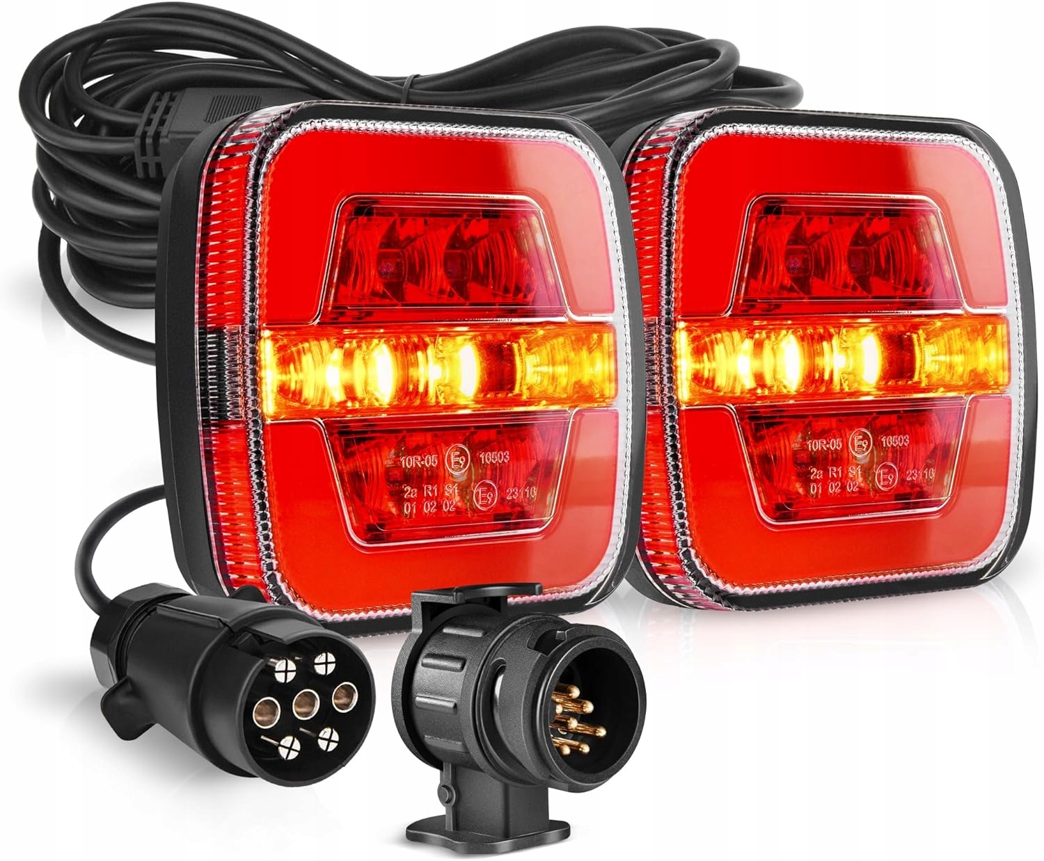 MICTUNING Zestaw świateł tylnych do przyczepy