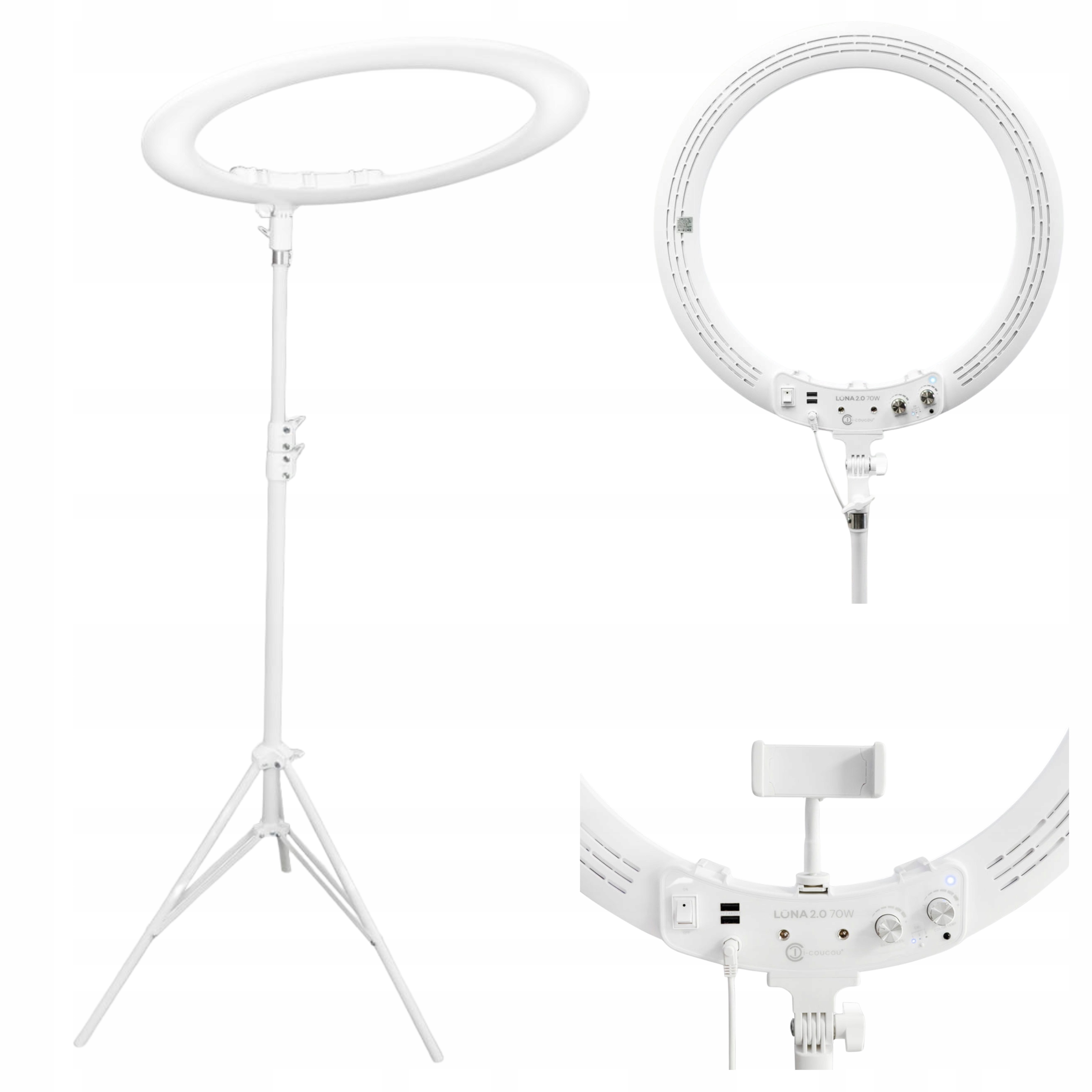 Lampa Kosmetyczna Ring Przedłużania Rzęs Makijażu Podłogowa Bezcieniowa