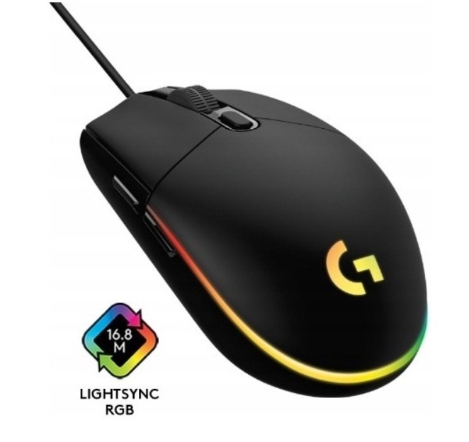 Myszka gamingowa Logitech G203 Lightsync Czarna
