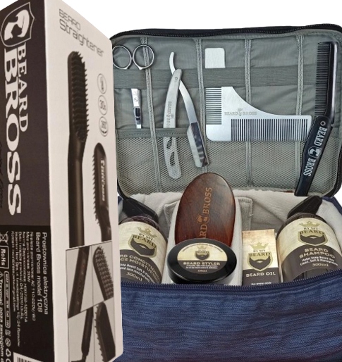 Zestaw prezentowy Świąteczny pod Choinkę do Brody Kosmetyki Brzytwa Torba