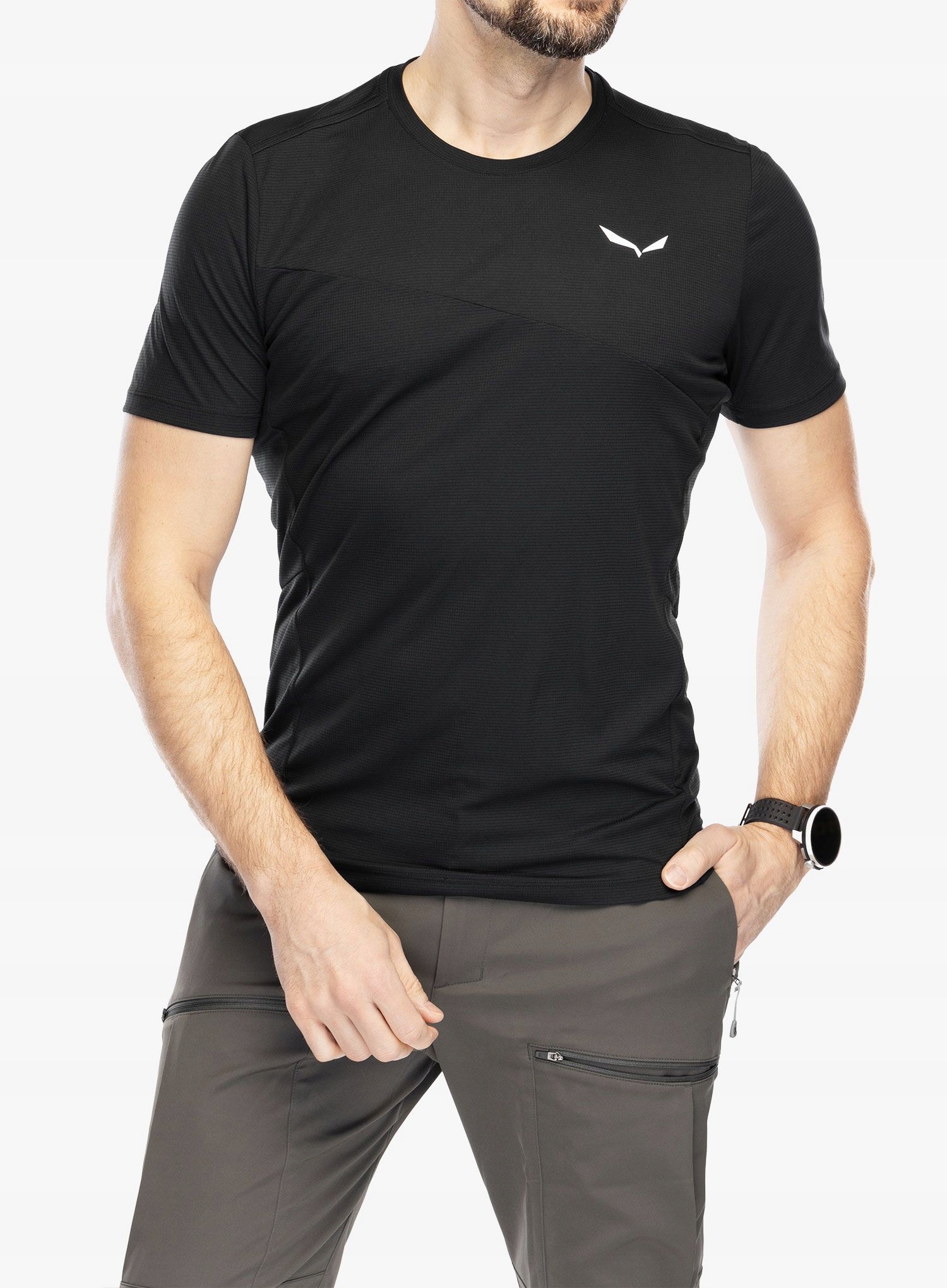 Tričko Salewa Puez Sporty Dry T-Shirt černá barva M