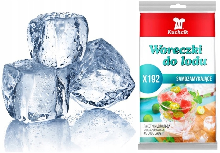 

Woreczki do lodu samozamykające Kuchcik x192 kulki