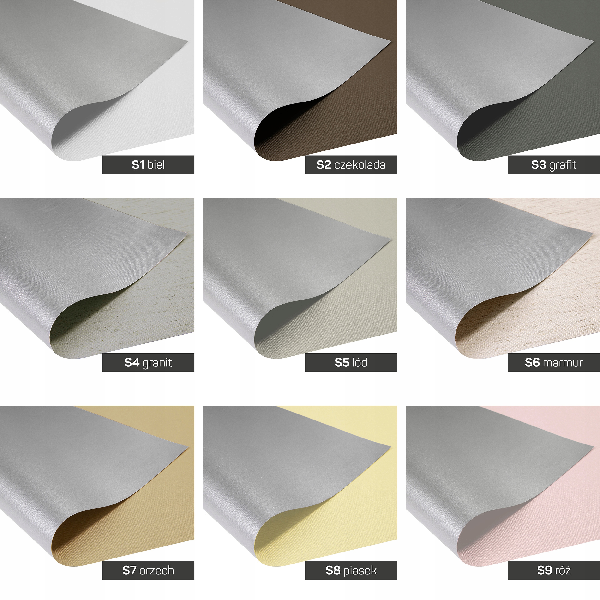 ROLETA ZACIEMNIAJĄCA TERMO W KASECIE NA WYMIAR DO 150 CM Z PROWADNICAMI Szerokość produktu 1 cm