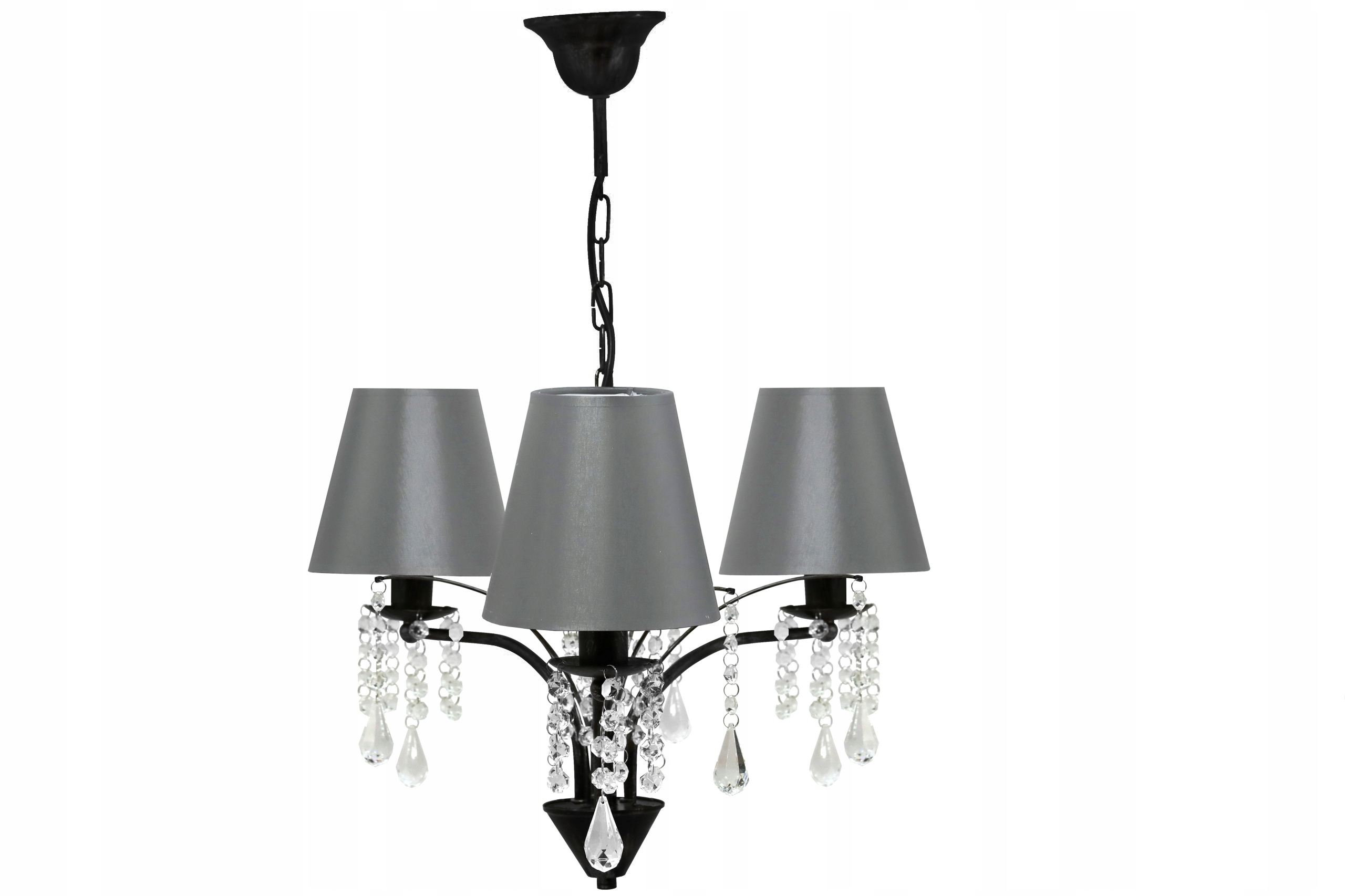 

Lampa Wisząca,sufitowa,żyrandol Abażur Kryształki
