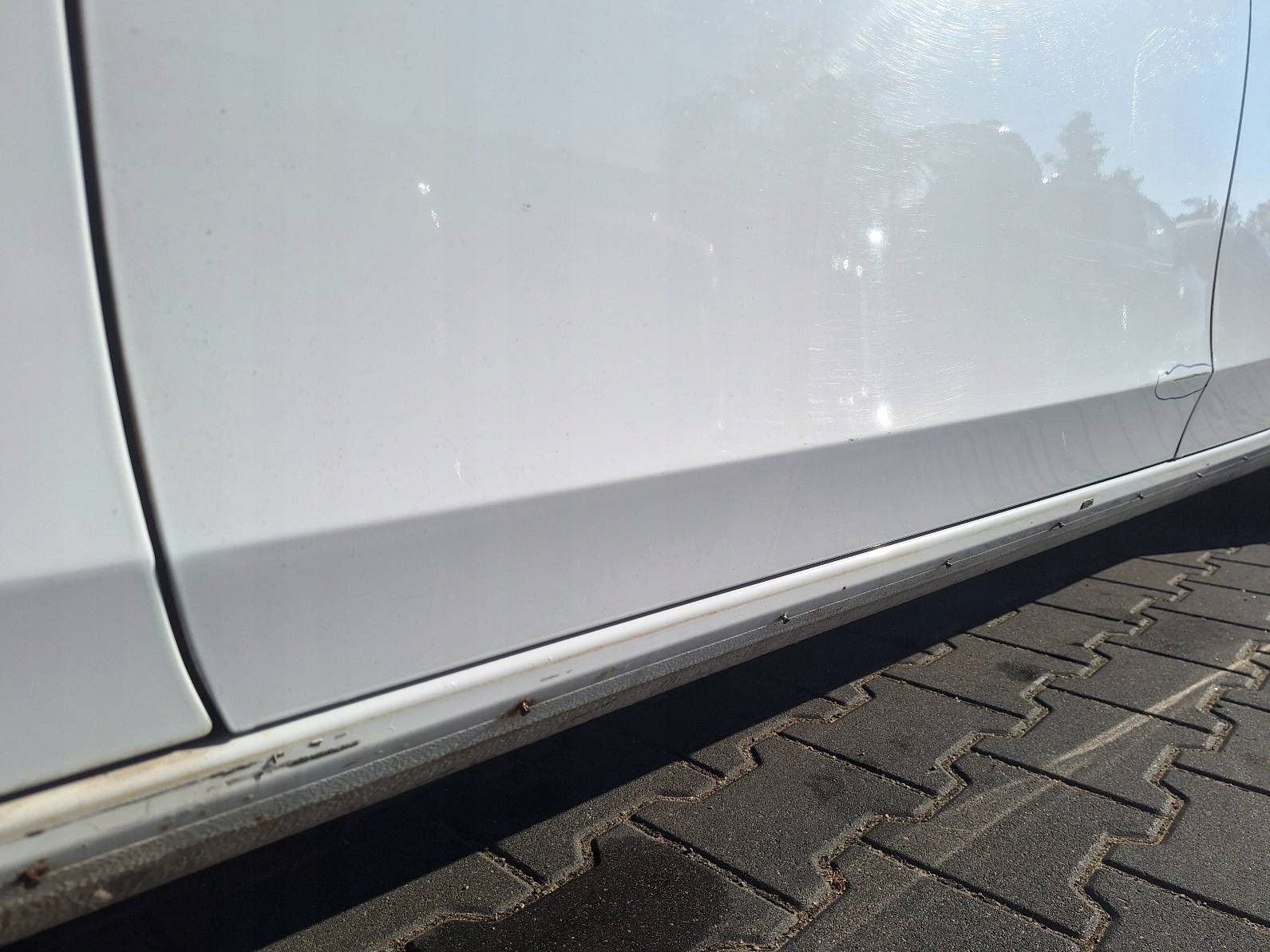 door complete left front + mirror UK AUDI A4 B8 LY9C