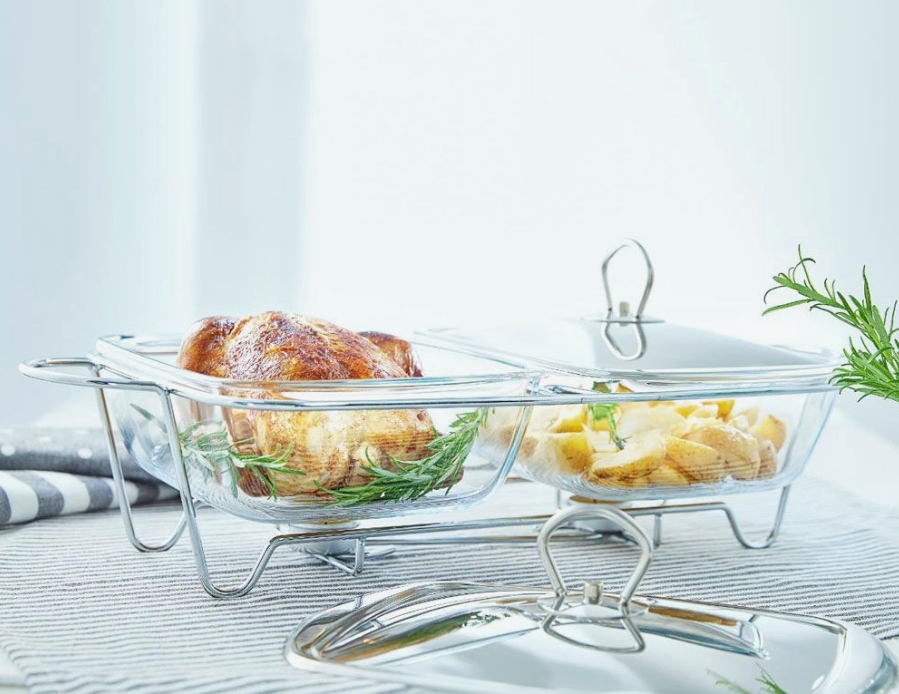 AMBITION NACZYNIE ŻAROODPORNE SZKLANE HELIOS Z PODGRZEWACZEM PODWÓJNE PROST Kod producenta 31903