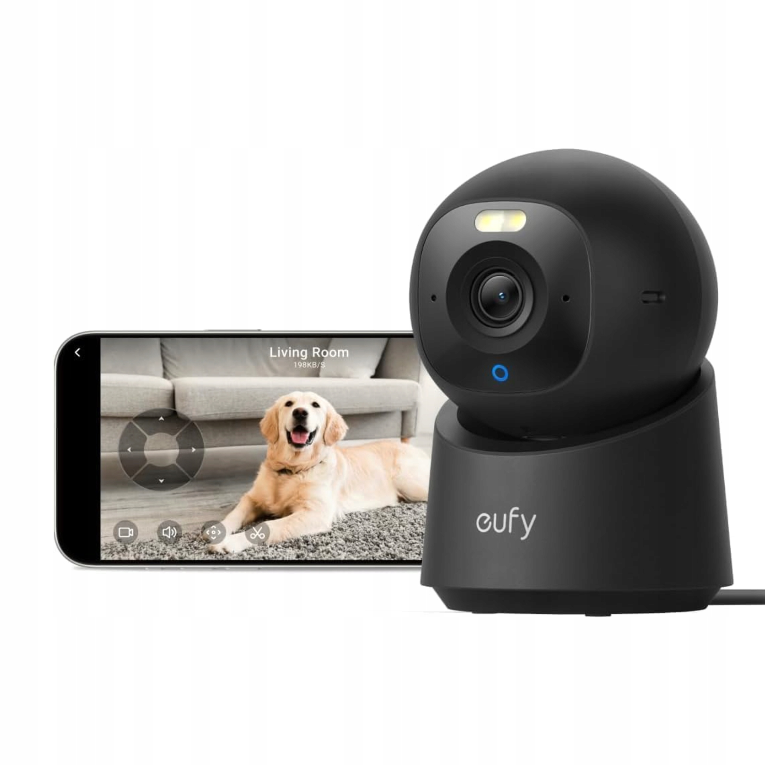 Vnitřní kamera eufy E30 4K Uhd Monitorování domu s Ai a automatickým sledováním