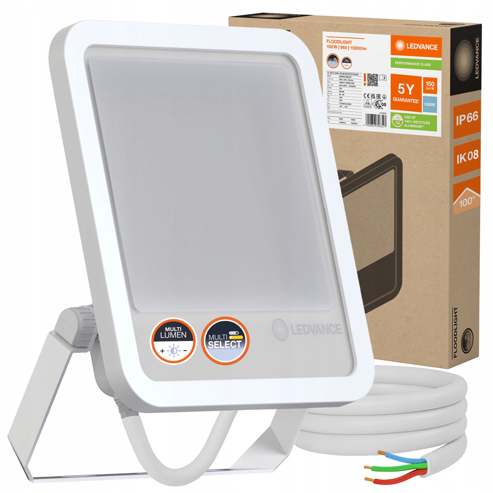 Led reflektor Vonkajší reflektor 125 W 15000 lm 6500K IP66 Floodlight