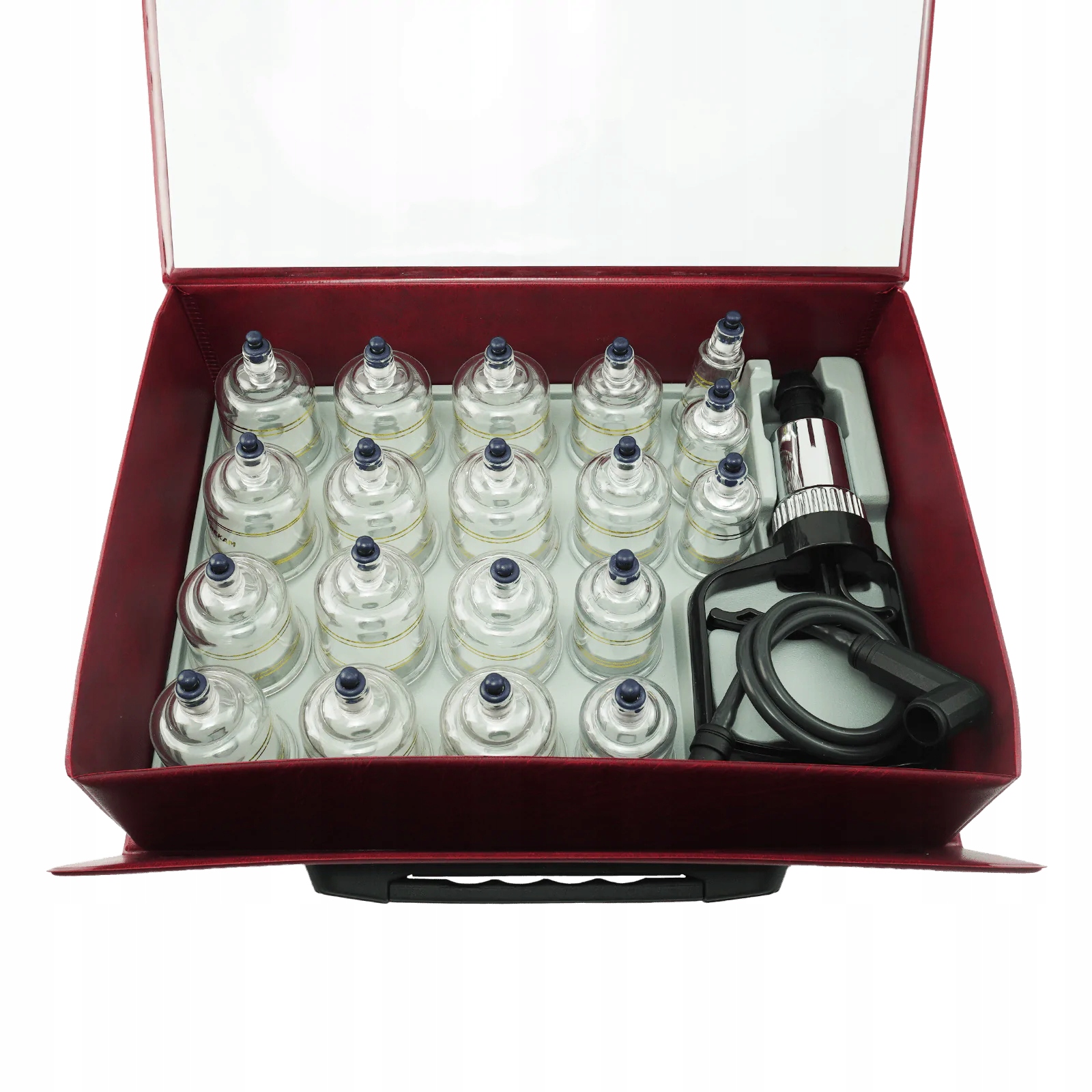 Bańki Próżniowe Plastikowe Zyth Zestaw 19 szt. W Walizce Pompka