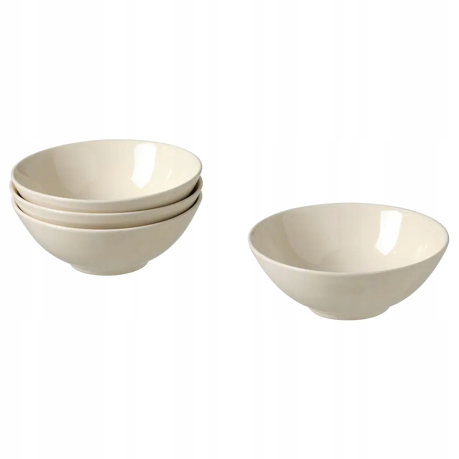 

Ikea Fargklar Miska z połyskiem beżowy 16 cm 4szt