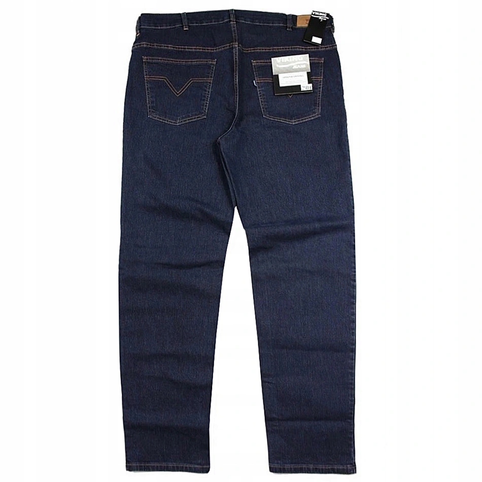 Długie duże spodnie jeansy Viking W44 114 pas L38
