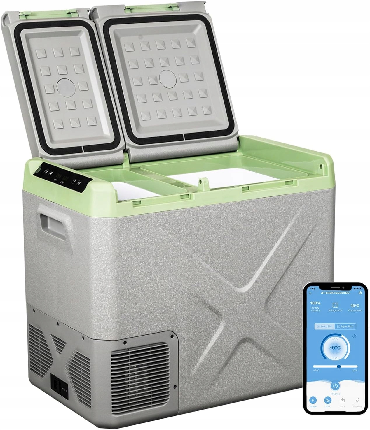 Lodówko-zamrażarka 45l Samochodowa Dual Zone ALPICOOLXD55 KEMPING12/24/230V