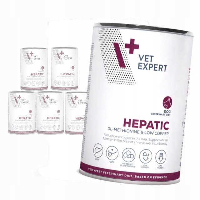 Levně Vet Expert Hepatic Vlhké Krmivo veterinární pro psy s kuřecím masem 6 x 400 g