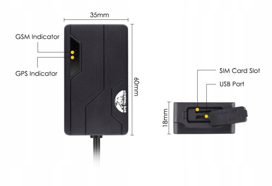 Mały LOKALIZATOR GPS do MOTOCYKLA SKUTERA ODCIĘCIE PALIWA bez abonamentu Producent inny