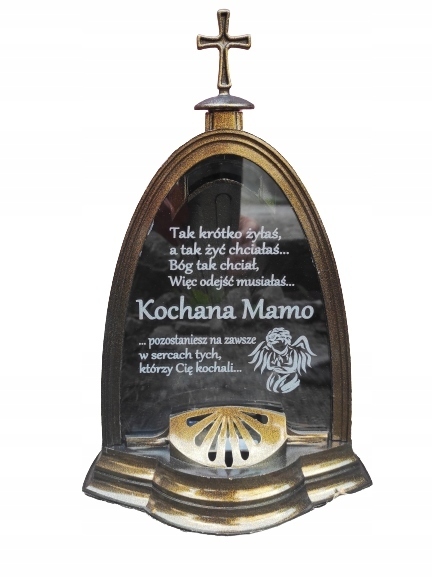 

Znicz Led Kochana Mamo Grawer Duży Złota
