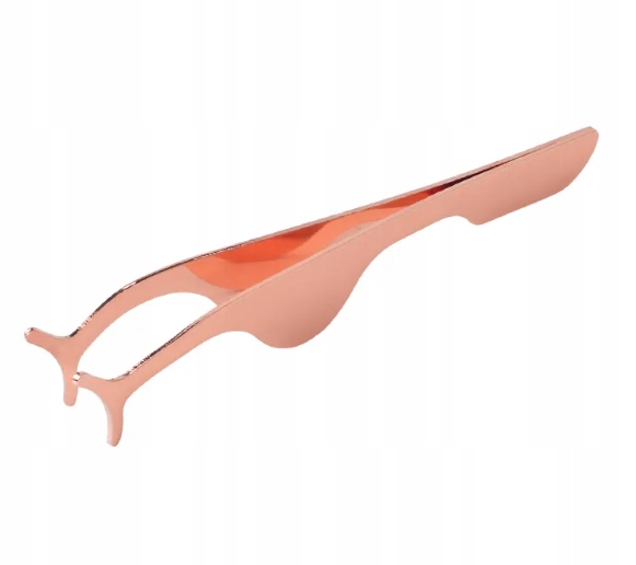 

Pęseta do aplikacji sztucznych rzęs rosegold