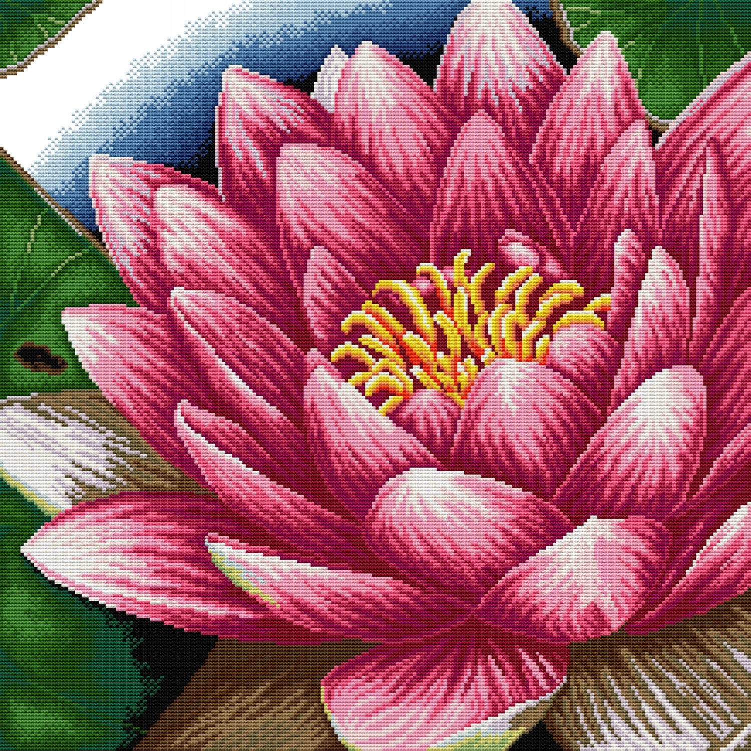 Křížková výšivka počítaná sada (kanva, mulina)